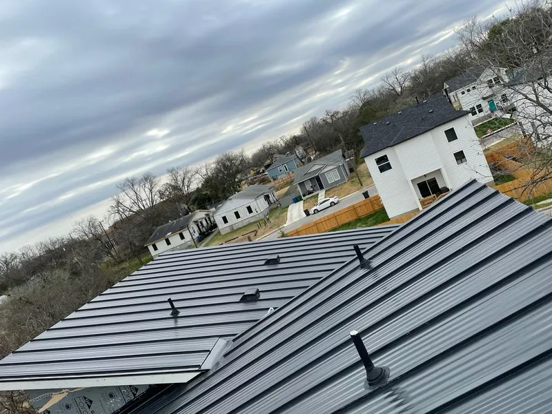 Standing seam metal roof panels with vents for Skylight Repair in Sunland Park